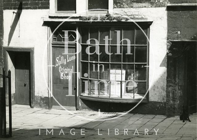 Sally Lunn's shop, 4, North Parade Passage (previously Lilliput Alley), Bath c.1950