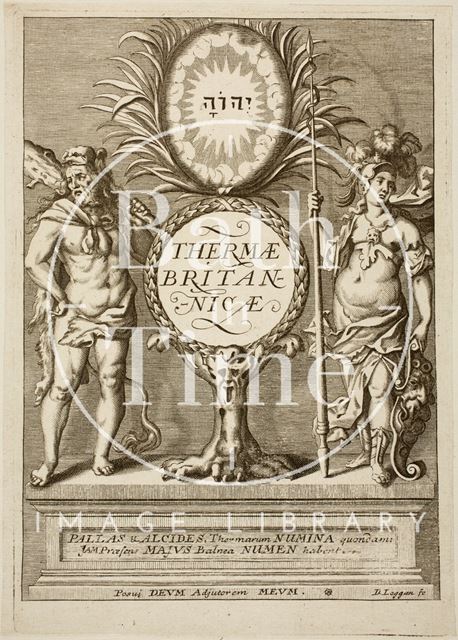 Thermæ Britannicæ, the frontispiece to a book by Thomas Guidott 1691