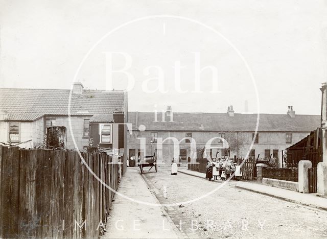 Cross Street looking down Longmead Street, East Twerton, Bath c.1900