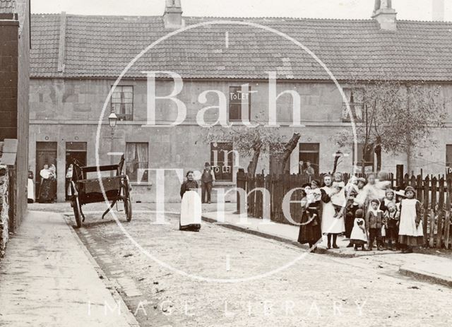 Cross Street looking down Longmead Street, East Twerton, Bath c.1900