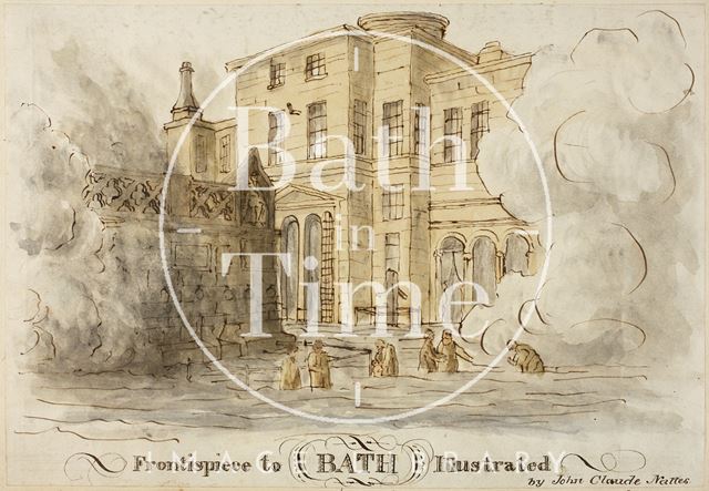 Copy of Frontispiece to Bath Illustrated by J.C. Nattes 1806