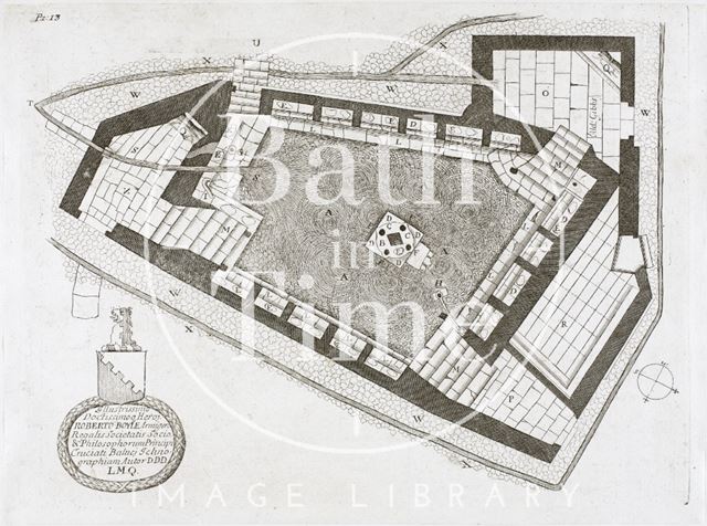 Plan of the Cross Bath, Bath 1691