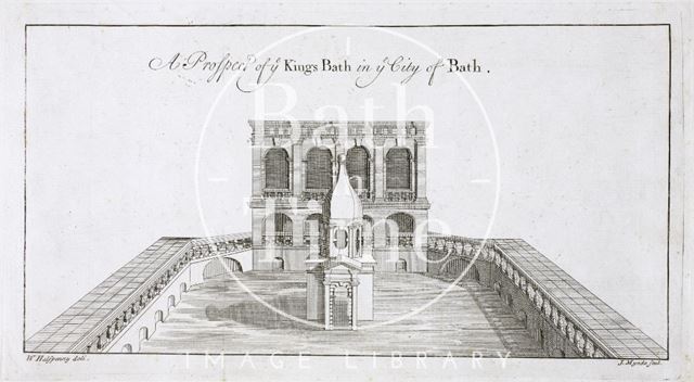 A Prospect of ye King's Bath in ye City of Bath 1731