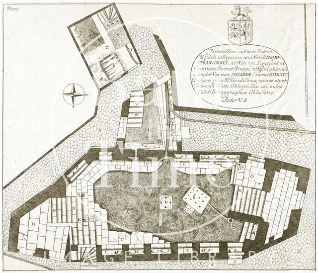 Plan of the Hot Bath and Beggar's or Lazor's Bath, Bath 1691