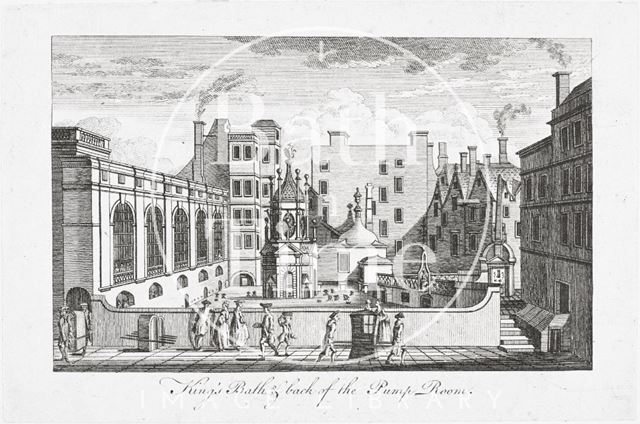 King's Bath and Back of the Pump Room, Bath c.1765