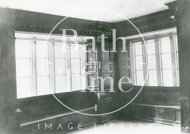 Panelled room, Manor Farm at an unidentified location on the Yeovil Road, Somerset c.1910