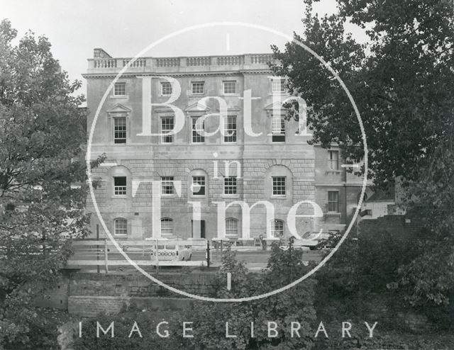 Grove Street prison after scaffolding removed after cleaning, Bath 1974