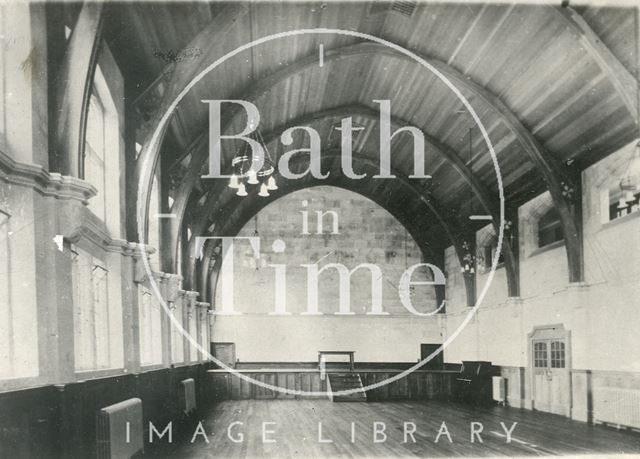 Interior of Great Hall, Extension to Royal School, Bath c.1920