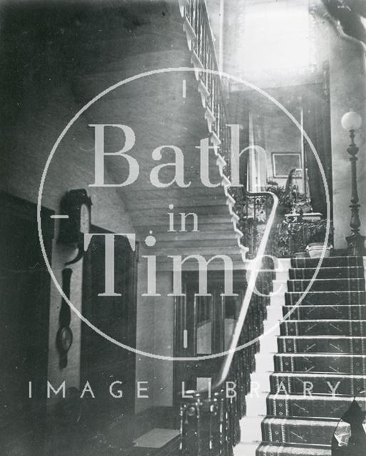 Staircase in Vellore House, Bath c.1910