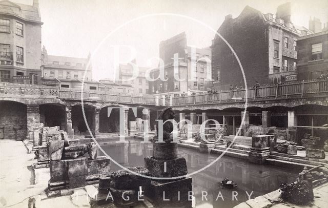 Roman Great Bath, Bath c.1890