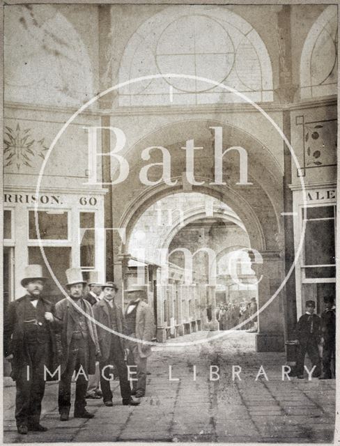 Interior of the new Bath Market, Bath c.1863