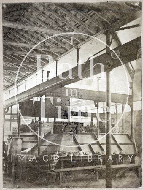 Interior of the old Bath Market, Bath c.1863