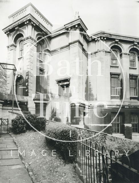 Walcot Church Hall and School from the Paragon, Bath 1966