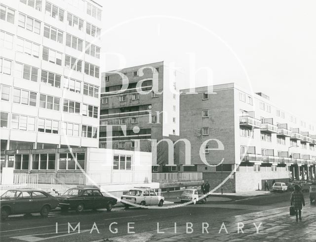 Kingsmead Square and Rosewell Court, Bath 1973