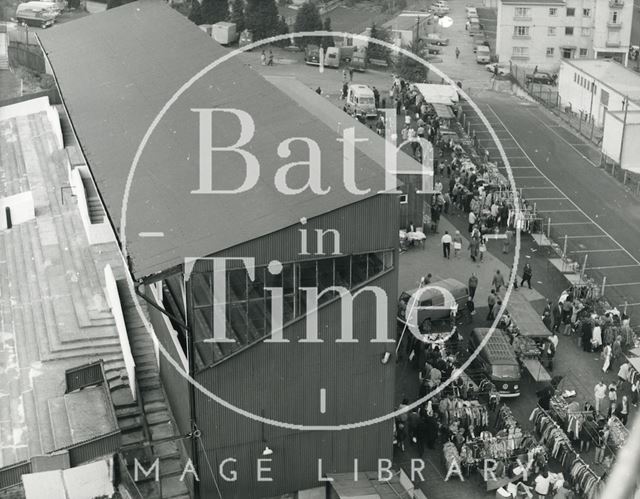 Market at Twerton Football Ground, Bath 1972