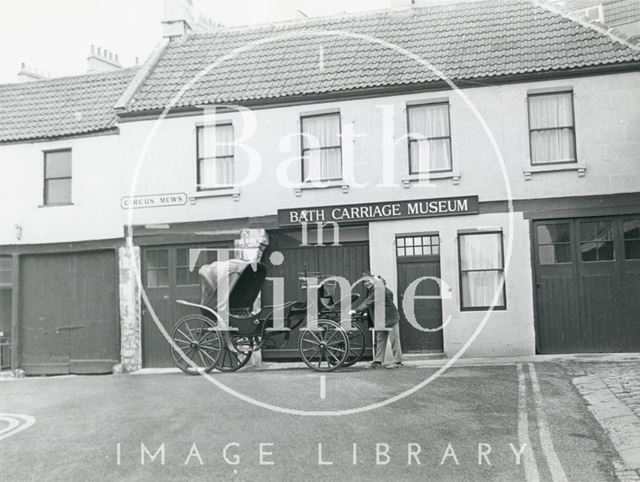 Bath Carriage Museum, Circus Mews, Bath 1976