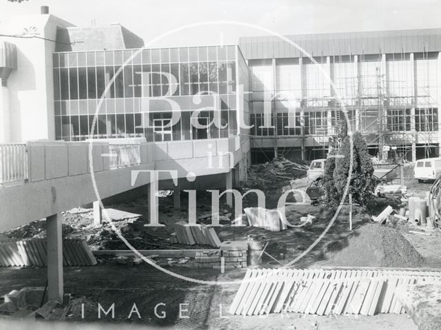 Bath Sports and Leisure Centre, building in progress 1972