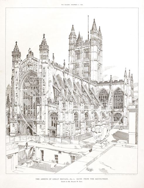 The Abbeys of Great Britain. No. 6. Bath from the South West 1894