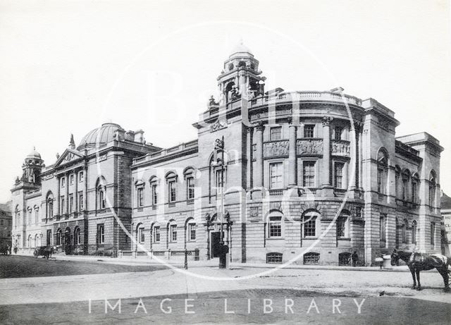 Guildhall - exterior from the southwest, Bath c.1910