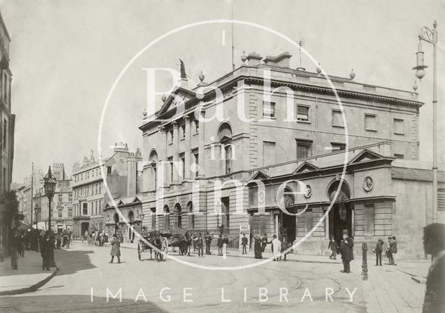 Guildhall - exterior from the southwest, Bath c.1885