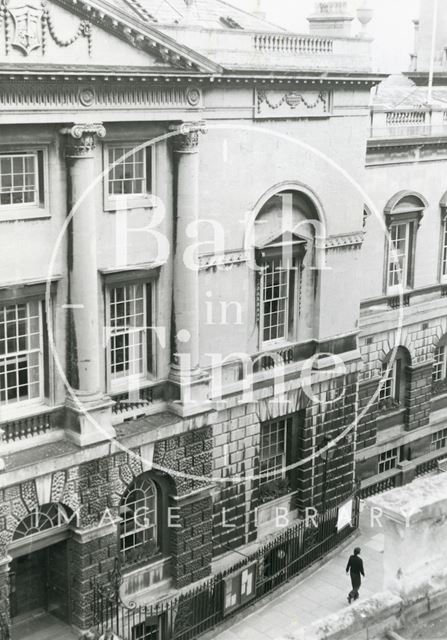 Guildhall front elevation and main entrance, Bath c.1980