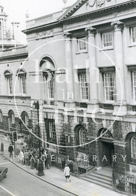 Guildhall front elevation and main entrance, Bath c.1980