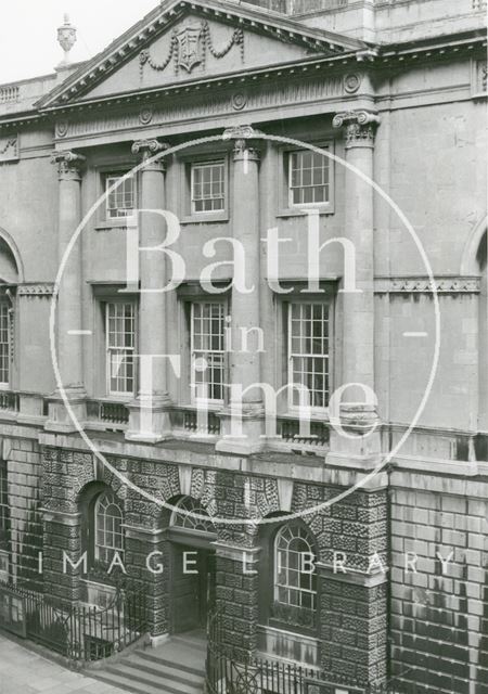 Guildhall front elevation and main entrance, Bath c.1980