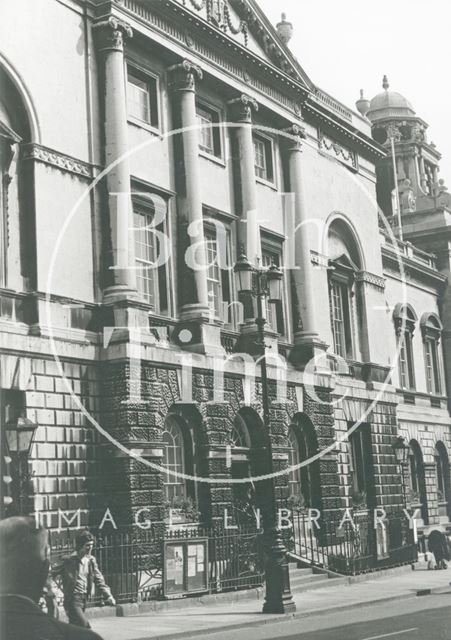 Guildhall front elevation and main entrance, Bath c.1980