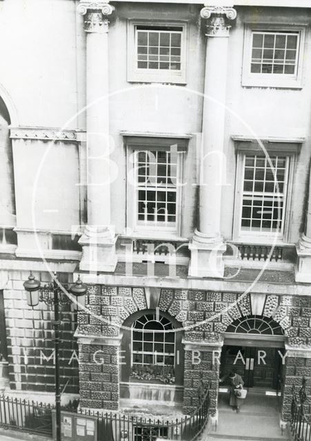 Guildhall front elevation and main entrance, Bath c.1980