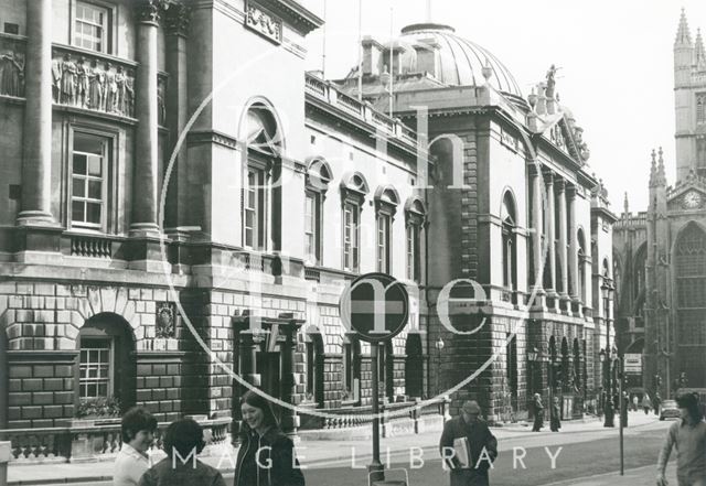 Guildhall front elevation and main entrance, Bath c.1980