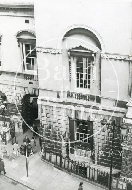 Guildhall front elevation and main entrance, Bath c.1980