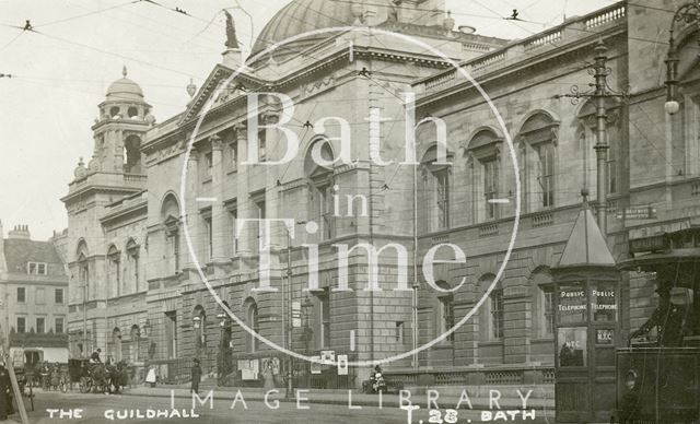 Guildhall from Abbey, Bath c.1910