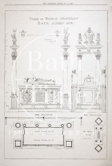 Tomb of Bishop Montagu, Bath Abbey 1618