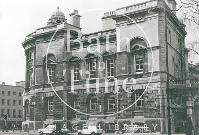 Guildhall from south including lane to back of building, Bath c.1980