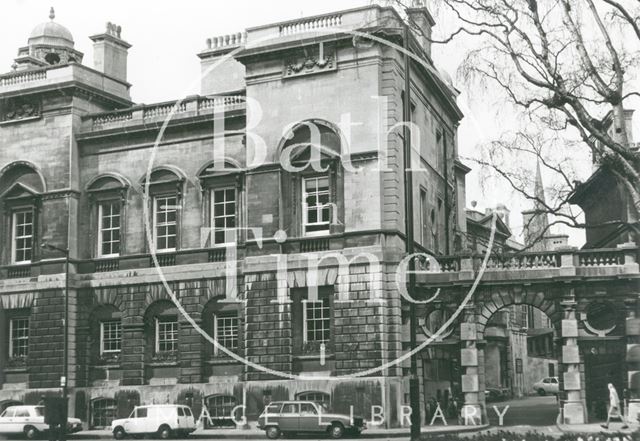 Guildhall from south including lane to back of building, Bath c.1980