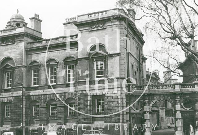 Guildhall from south including lane to back of building, Bath c.1980