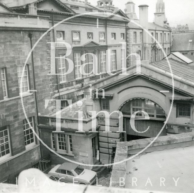 Guildhall Magistrate's Court - rear entrance for coroners, Bath c.1970