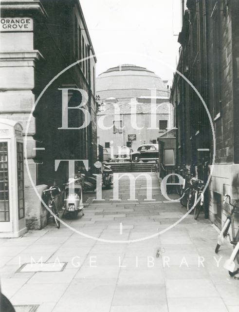 Guildhall Market from Orange Grove, Bath 1961