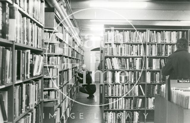 Bath Municipal Lending Library, Bridge Street - lower floor 1990 prior move to Podium