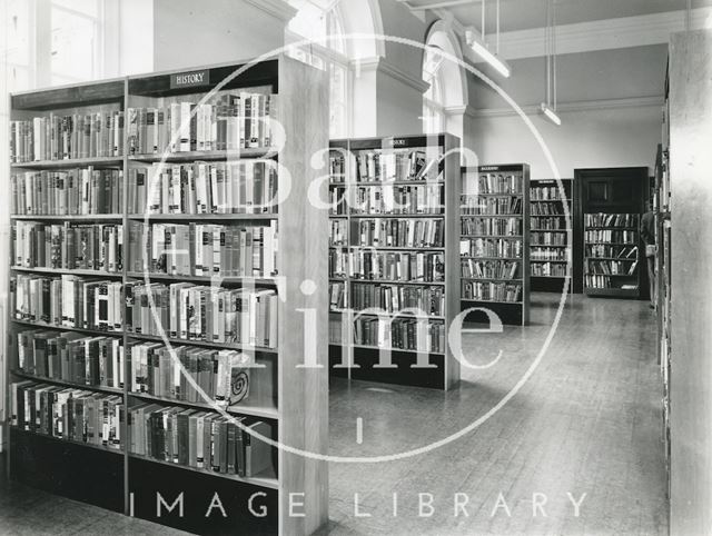 Bath Municipal Lending Library, Bridge Street - inner hall, ground floor 1965