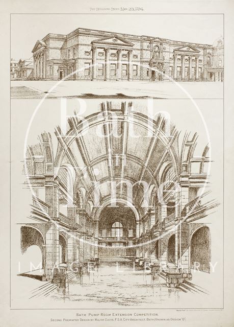 Pump Room Extension Competition, Bath 1894