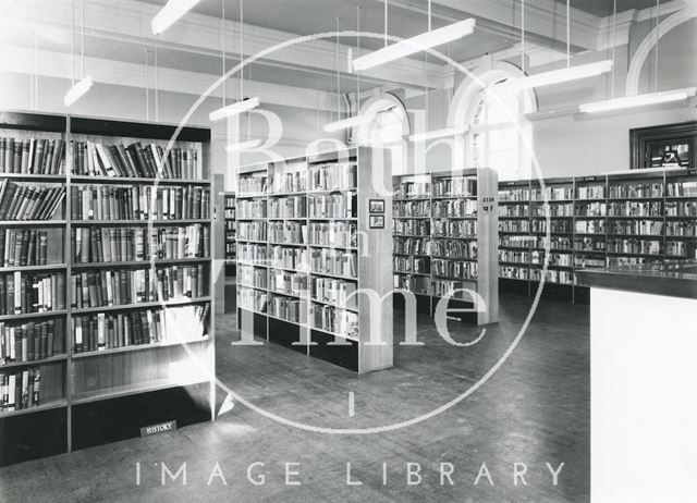 Bath Municipal Lending Library - showing completed extension and re-arrangement 1965