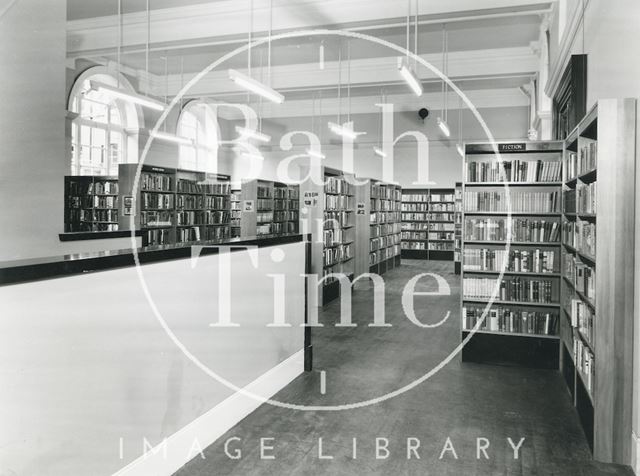 Bath Municipal Lending Library - showing extension and re-arrangement 1965