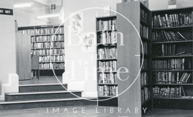 Bath Municipal Lending Library following alteration - view from junior library 1965