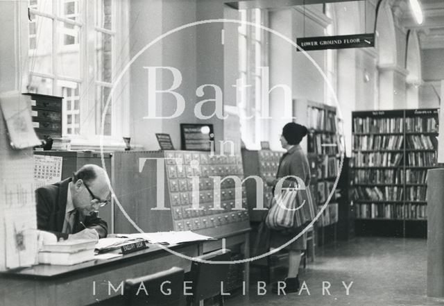 Bath Municipal Lending Library, Bridge Street interior ground floor 1974