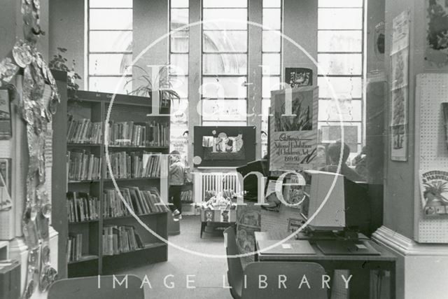 Bath Municipal Lending Library, Bridge Street - children's library 1990 prior to move to podium