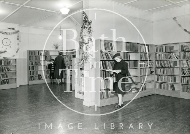 Junior Library interior, Newmarket Row, Bath 1956