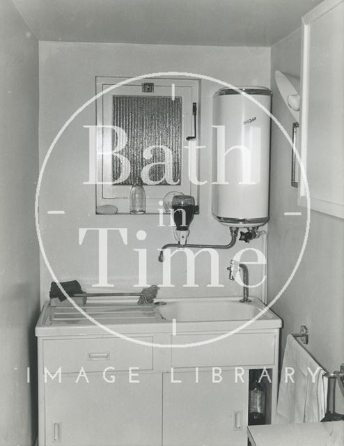 Moorland Road Branch Library - staff amenities, Bath 1962