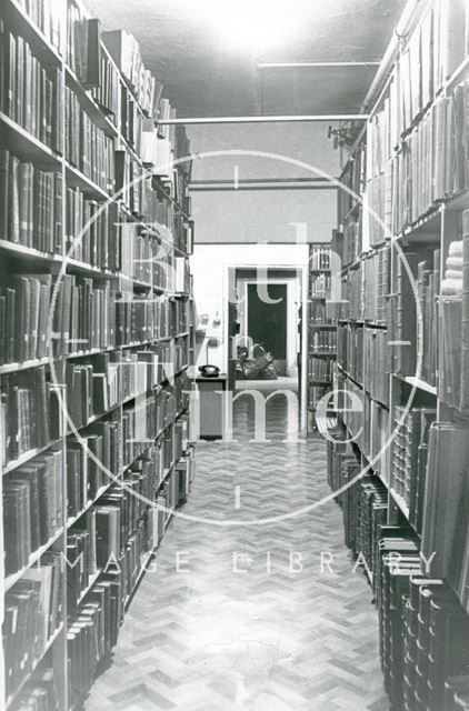 Bath Reference Library, Queen Square - basement 1990 prior to move to Podium