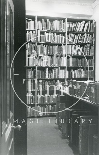 Bath Reference Library, Queen Square - stack room 1990 prior to move to Podium